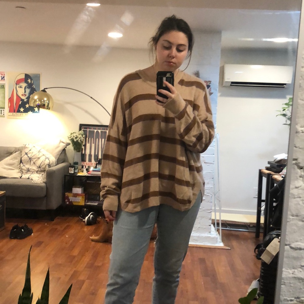 Madewell Cozy yarn striped sweater